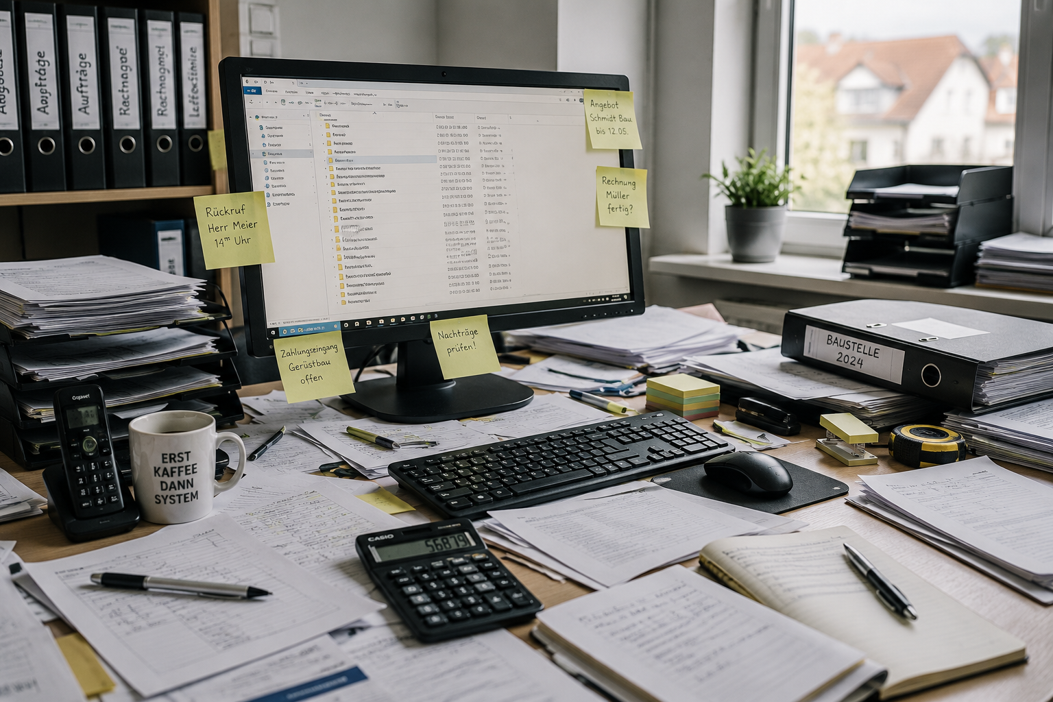 Chaos im Büroalltag